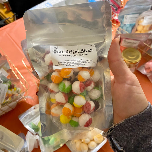 Sour Bright Bites - freeze dried Sour Skittles Candy