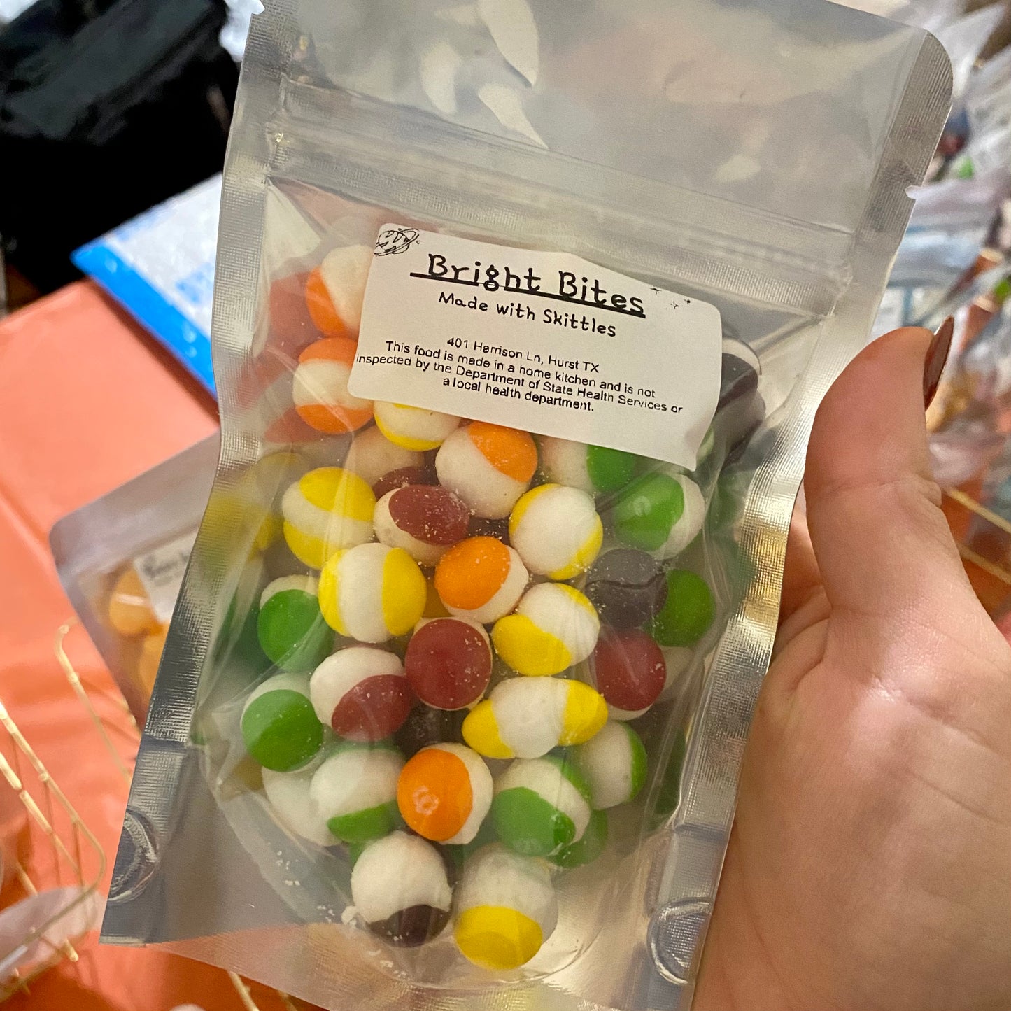 Bright Bites - freeze dried Skittles candy