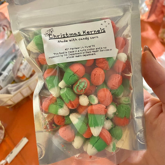 Christmas Kernels - made with candy corn